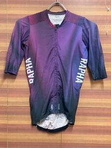 HR773 ラファ Rapha PRINT PRO TEAM AERO JERSEY 半袖 紫 ピンク S