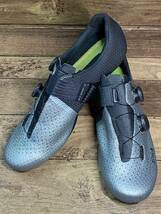 HQ910 フィジーク fizik VENTO STABLITA CARBON ビンディングシューズ グレー 黒 EUR43.5 SPD-SL_画像1