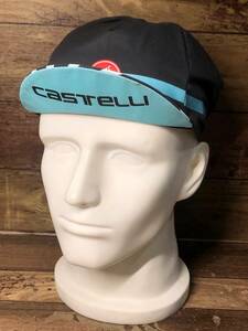 HQ975 カステリ CASTELLI サイクルキャップ 黒青 フリーサイズ