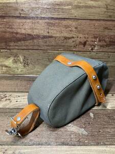 HT939 ブルックス BROOKS Isle of Wight Saddle Bag Lサドルバッグ カーキ ※使用感大