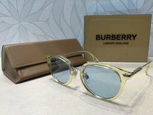 【新品】BURBERRY バーバリー B4398D 4073/80 スケルトンイエロー ライトブルー☆未使用