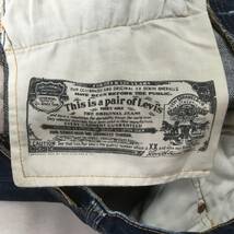 Levi's リーバイス 501 W501-01 04年 レギュラーフィット ストレート デニム パンツ ジーンズ W30 L31 紙パッチ ボタンフライ ユーズド加工_画像9