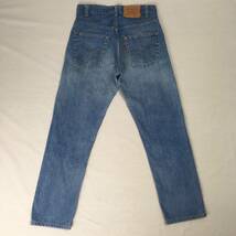 【80s】Levi's リーバイス 505-0217 米国製 83年 デニム W30 L34 紙パッチ 刻印560 ジップフライ CARE INSTRUCTIONS INSIDE GARMENT_画像2