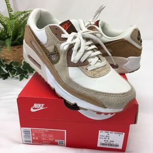 WMNS AIR MAX 90 AMD "SNAKESKIN SWOOSH" DX9502-100 （ペールアイボリー/サミットホワイト/オートミール/ピカンテレッド）