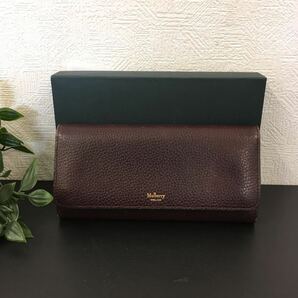 【919】mulberry マルベリー　レザー長財布　ブラウン