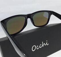 新品 OCCHI 偏光サングラス 偏光レンズUV400 軽量 ブルーミラー_画像5