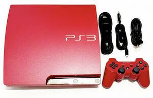 【動作確認済み・美品】SONY PlayStation3 CECH-3000B SR 320GB スカーレット・レッド FW4.90 PS3