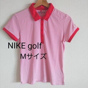 NIKE GOLF ナイキゴルフ DRY-FITポロシャツ Mサイズ 半袖ポロシャツ ゴルフ カジュアル ボーダー