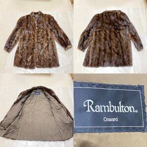 『F27』毛皮 SAGA MINK ミンク おまとめ 7着 ショール2枚 Rambulton Moonbat Fur ネーム有 コート リアルファー 現状品の画像3