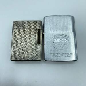 『F72』ライター　Du Pont　デュポン　ZIPPO　ジッポー　2点おまとめ　火花無し　着火未確認　シルバーカラー　現状品