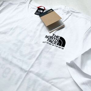 XL 新品 ノースフェイス THE NORTH FACE COORDINATES TEE ロゴ ハーフドーム 座標 半袖 Tシャツ 白 メンズ 海外企画 日本未入荷 送料無料の画像4