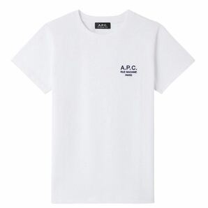 L 新品 A.P.C. アーペーセー 定番 刺繍 ロゴ Denise Tシャツ 定1.54万 白 ホワイト レディース APC 厚手 2023SS 半袖 ミニロゴ 送料無料の画像9