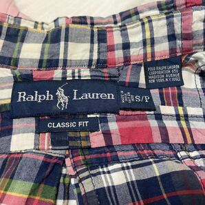 ポロラルフローレン POLO RALPH LAUREN パッチワークマドラスチェック 長袖ボタンダウンシャツ Sサイズ カスタムフィットCUSTOM FITの画像3