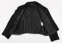 コムデギャルソンCOMME des GARCONS ツイードバックカットジャケット 黒M_画像6