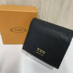  box attaching *[TOD'S] Tod's * folding twice purse Mini wallet lady's 04