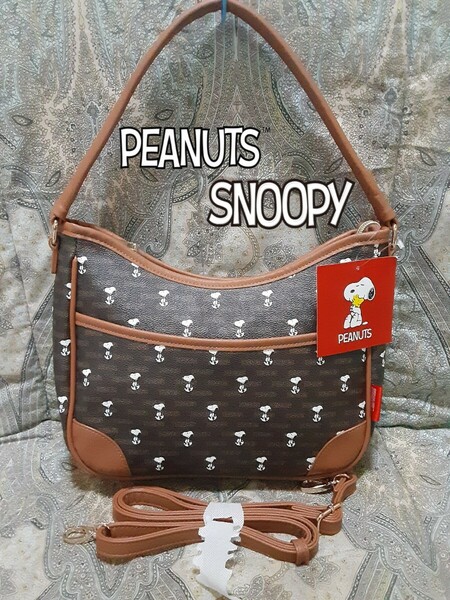 ピーナッツ スヌーピー PEANUTS SNOOPY 2way/斜め掛けショルダーハンドバッグ