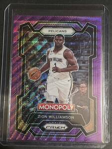  Zion Williamson Panini Prizm Monopoly Purple Wave NBA カード 2023/24