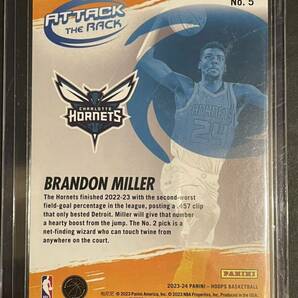 Brandon Miller NBA Hoops Attack the Rack ルーキーカード NBA カード 2023/24の画像2