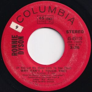 Ronnie Dyson Why Can't I Touch You? / Girl Don't Come Columbia US 4S-45110 206423 SOUL ソウル レコード 7インチ 45