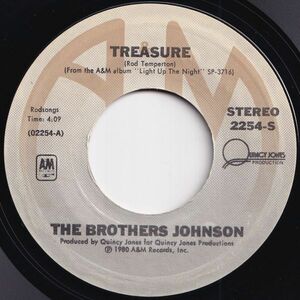 Brothers Johnson Treasure / Smilin' On Ya A&M US 2254-S 206487 SOUL DISCO ソウル ディスコ レコード 7インチ 45