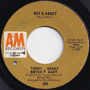 Tommy Boyce & Bobby Hart Out & About / My Little Chickadee A&M US 858 206516 ROCK POP ロック ポップ レコード 7インチ 45