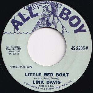 Link Davis Little Red Boat / Forget-Me-Nots All Boy US 8505 206567 R&B R&R レコード 7インチ 45