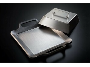 [MAA25] new goods unopened extremely thick iron plate extremely thick iron plate exclusive use stainless steel cover set ( large ) iron plate atelier M.M.Factory cookware teppanyaki BBQ