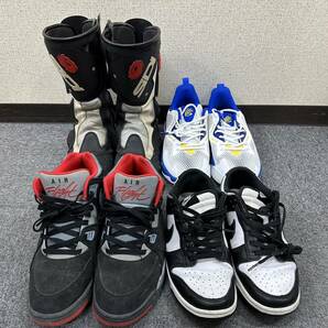 【DK 22574】1円～ スニーカーまとめ ４点 UNDER ARMOUR 27cm NIKE AIR FLIGHT 89 28.5cm DUNK LOW RETRO 26.5cm 中古 現状品の画像1