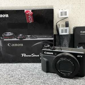 【DK-22165】１円スタート 動作確認済 Canon キャノン PowerShot G7X MarkⅡ コンパクト デジタルカメラ カメラ 箱・取説・充電器有 現状品の画像1