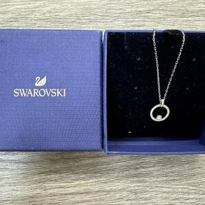 【DK 23433】1円～ SWAROVSKI スワロフスキー ネックレス アクセサリー クリスタル ブルー ヴァイオレット まとめ 4点 現状品の画像3