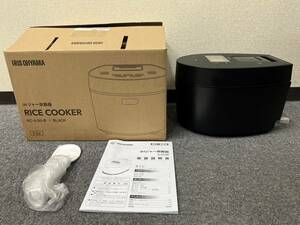 【DK-23508】１円～ IRIS OHYAMA アイリスオーヤマ IHジャー炊飯器 RICE COOKER RC-IL50-B ブラック 2023年製 保証書有 数回使用品 現状品 