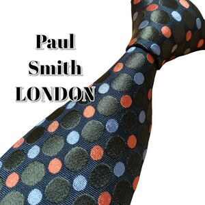 ★Paul Smith LONDON★　ネイビー系　ドット柄　日本製