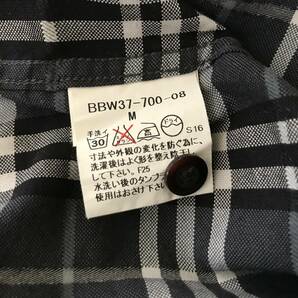 BURBERRY LONDON バーバリー メンズ 半袖チェック柄シャツ 三陽商会/日本製 美品 size Mの画像5