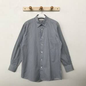 Ermenegildo Zegna エルメネジルド ゼニア メンズ マルチストライプ柄 長袖B.D.シャツ 美品 size L