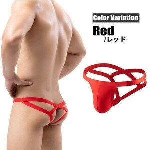  anonymity shipping free shipping men's ero underwear ero pants cook ring T-back lack crack correction underwear L red TK0013
