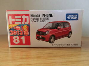 トミカ　HONDA ホンダ N-ONE　廃版品　赤箱NO.81　新車シール　開封済み