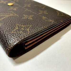 LOUIS VUITTON ルイヴィトン M61726 モノグラム ポシェット ポルトモネクレディ 二つ折り 財布 ウォレット ブラウン系の画像5