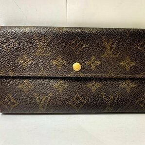 LOUIS VUITTON ルイヴィトン M61726 モノグラム ポシェット ポルトモネクレディ 二つ折り 財布 ウォレット ブラウン系の画像2