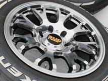 ホワイトレター！マルカサービス MID RMP 028FX 8J+20 139.7 6穴 FALKEN 215/60R17 23年製 200系ハイエース オバフェン仕様！バリ山！_画像2