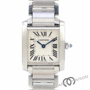 A rank [ Cartier ] tanker franc se-SM/W51008Q3/ lady's / white face / wristwatch /CARTIER/ quartz / for women 