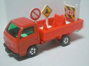 ☆トミカ道路作業車セット(G-225)単品 85-2-2 いすゞエルフ道路工事標識車:ISUZU ELF ROAD CONSTRUCTION TRUCK(オレンジ/緑窓)入手困難品！