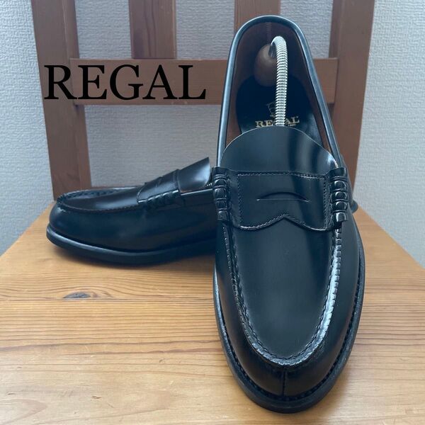 就活 未使用/REGAL/メンズビジネス/リーガル/ローファー/26EEcm/黒 カジュアル