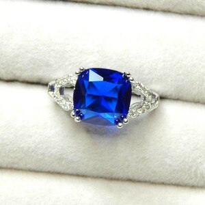 再入荷★新品★送料無料 レディース 極大粒 指輪 ジルコニア 11号 約3.63ct CZサファイアダイヤモンドリング シルバー925 プラチナ仕上