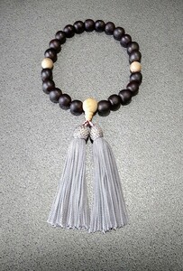無患子 (むくろじ) 数珠 念珠 木製 約12㎜ 22玉 クスノキ仕立