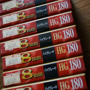 【新品未開封】Maxell 8mm,video8 P6-180HGXML HGポジション 8本セット 大容量180分8mm,video8カセットテープの画像1