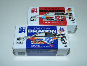 新品【KahLA】YEAR OF THE DRAGON HONDA CIVIC TYPE R BLUE + RED SET