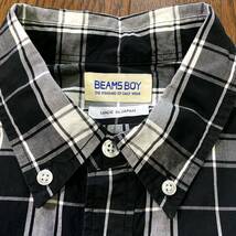 BEAMS BOY（ビームスボーイ）ブロックチェック ボタンダウンシャツ _画像5