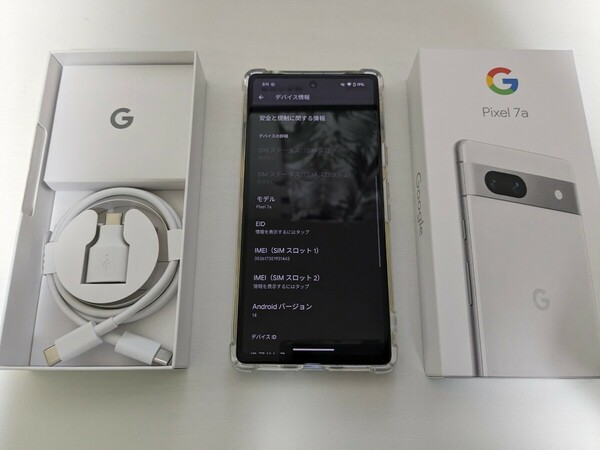 【ほぼ新品】Google Pixel 7a スノー (Snow) SIMフリー Y!Mobile購入