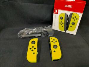 ★Switch ジョイコン　ネオンイエロー　左右 任天堂純正品　訳あり　Used