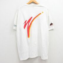 XL/古着 ラッセル 半袖 ビンテージ Tシャツ メンズ 80s テニス DUPONT 大きいサイズ クルーネック 白 ホワイト spe 24apr02 中古_画像2